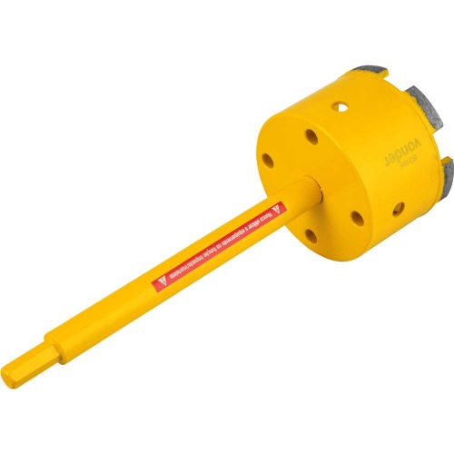 Serra copo diamantada 80 mm com haste de 3/8