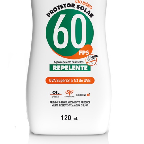 Protetor solar com repelente profissional 120 ml FPS 60 - 62802 Protetor solar com repelente profissional 120 ml FPS 60 - 62802