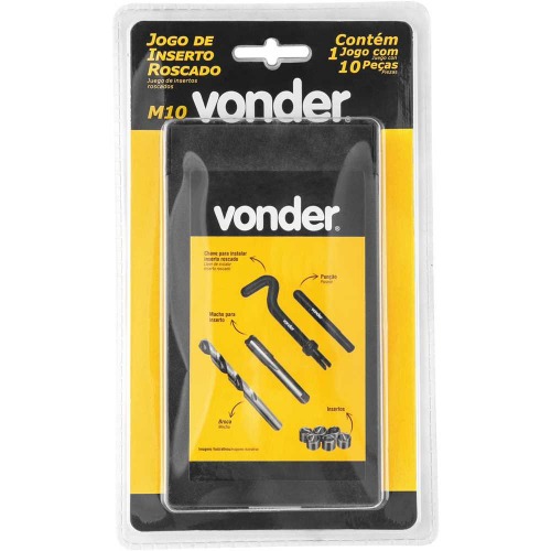 Jogo de inserto roscado M10 