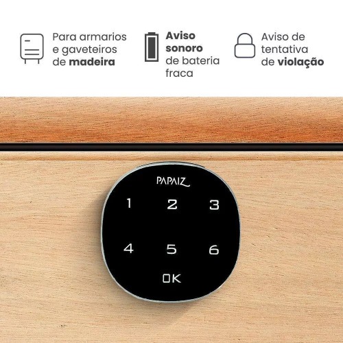 Fechadura digital de sobrepor para mveis de madeira - M1602 CA