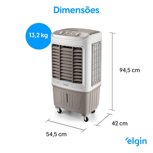 Climatizador de ar evaporativo port�til 107 Watts 45L 40m� - Big Air  220V
