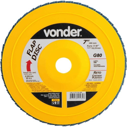 Disco de lixa flap disc reto 7 Disco de lixa flap disc reto 7