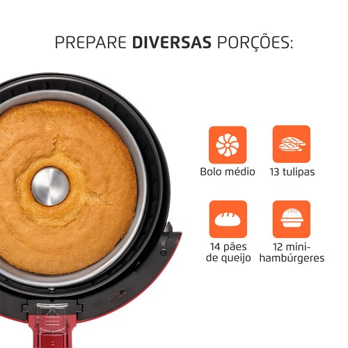 Fritadeira el�trica sem �leo Air Fryer 3,5L 1.500 Watts - AF-32-RI  110V