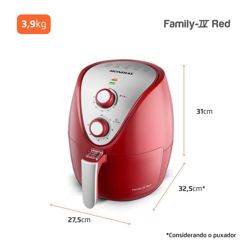 Fritadeira el�trica sem �leo Air Fryer 3,5L 1.500 Watts - AF-32-RI  110V