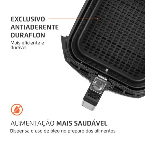 Fritadeira elétrica sem óleo Air Fryer 5L 1900W Grand Family Inox - AFN-50-BI 220V Fritadeira elétrica sem óleo Air Fryer 5L 1900W Grand Family Inox - AFN-50-BI 220V
