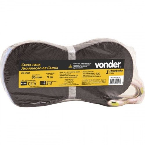 Cinta para amarração de carga capacidade de 3,0 toneladas Cinta para amarração de carga capacidade de 3,0 toneladas