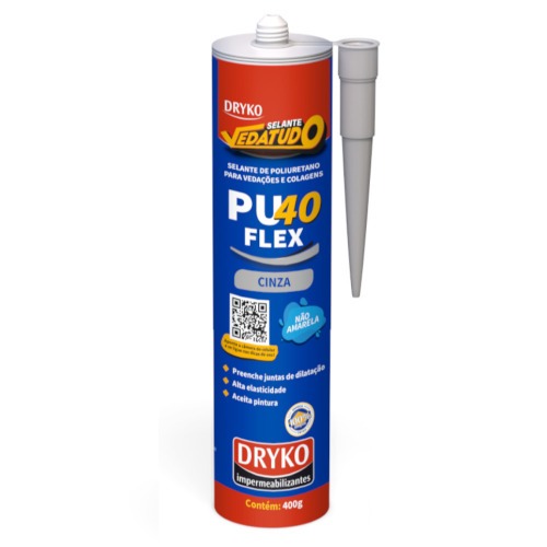 Adesivo selante PU cartucho 400g PU 40 FLEX - VEDATUDO