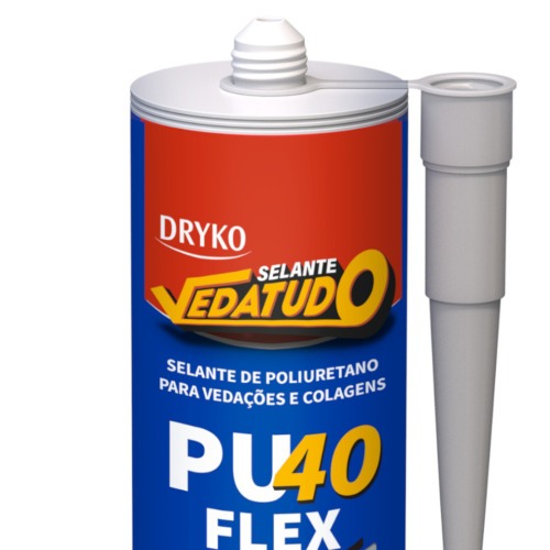 Adesivo selante PU cartucho 400g PU 40 FLEX - VEDATUDO