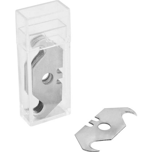 Cartela de lâmina corte curvo para estilete trapezoidal com 10 peças Cartela de lâmina corte curvo para estilete trapezoidal com 10 peças