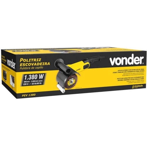 Politriz escovadeira 1350 watts 600 a 3000 RPM - PEV 1380 220V Politriz escovadeira 1350 watts 600 a 3000 RPM - PEV 1380 220V