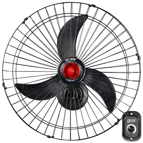 Ventilador de parede 70 cm oscilante bivolt preto - V70P  110V/220V