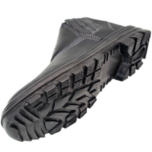 Botina monodensidade couro relax com elstico biqueira de ao - 011