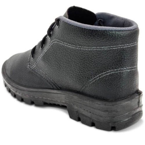 Botina monodensidade couro relax com cadar�o - 012