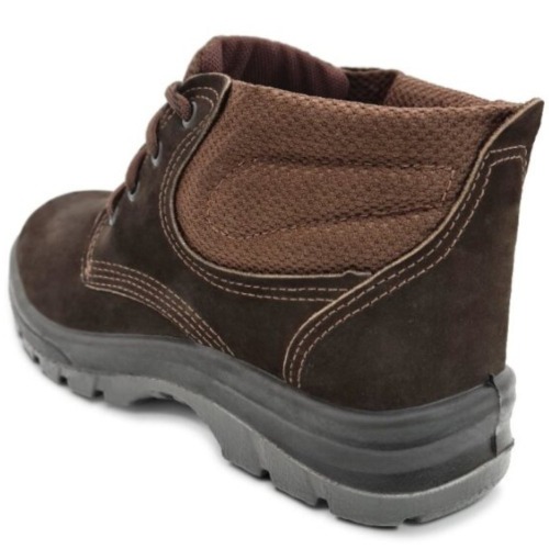 Botina bidensidade couro Nobuck com cadar�o biqueira pvc - TP092