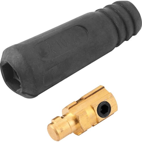 Conector rpido macho 9 mm para cabo de solda