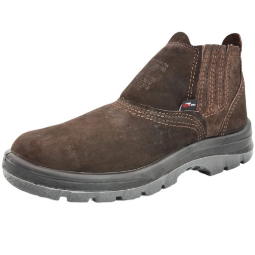 Botina bidensidade couro Nobuck com el�stico biqueira pvc - TP096