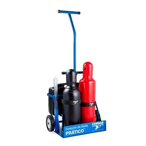 Conjunto de solda Oxigênio/Acetileno Prático - 407350 Conjunto de solda Oxigênio/Acetileno Prático - 407350