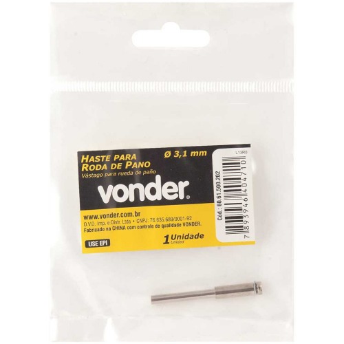 Haste para roda de pano para micro ret�fica 