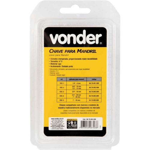 Chave para mandril de 5/8 Chave para mandril de 5/8