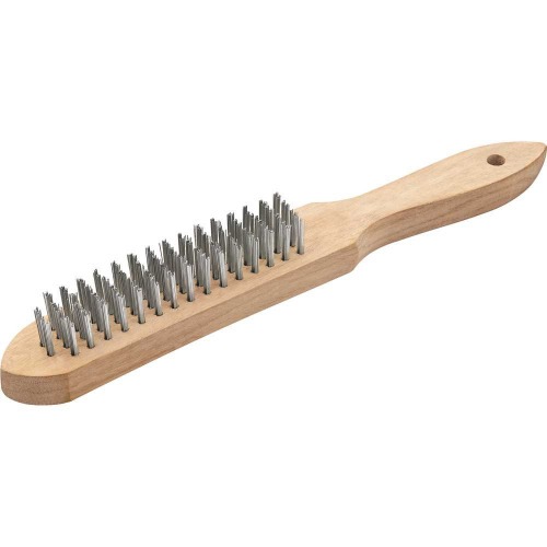 Escova de aço carbono manual com 4 fileiras Escova de aço carbono manual com 4 fileiras