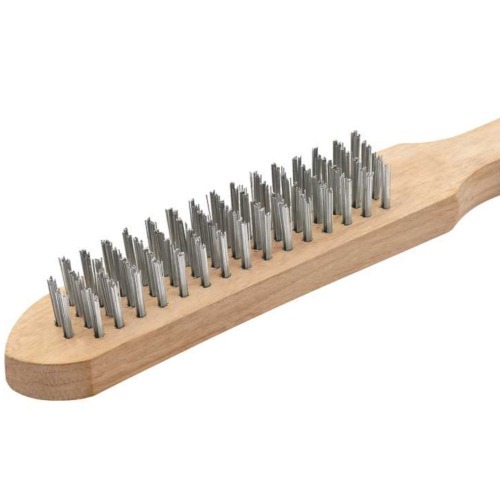 Escova de aço carbono manual com 4 fileiras Escova de aço carbono manual com 4 fileiras