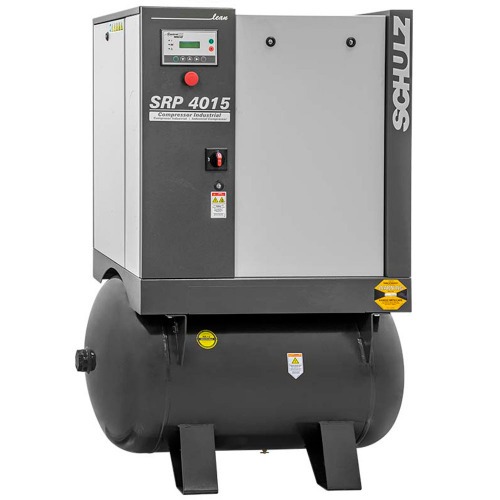 Compressor de ar de parafuso 15 hp 234,5L 11 bar trifsico - SRP 4015E LEAN