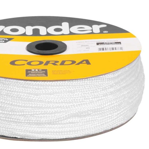 Corda em carretel multifilamento tranada 4 mm (vendida por metro)