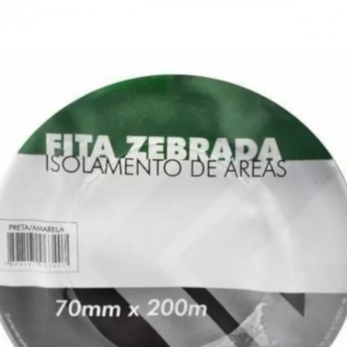 Fita zebrada para demarcação 70 mm x 200 metros - 010.1720 Fita zebrada para demarcação 70 mm x 200 metros - 010.1720