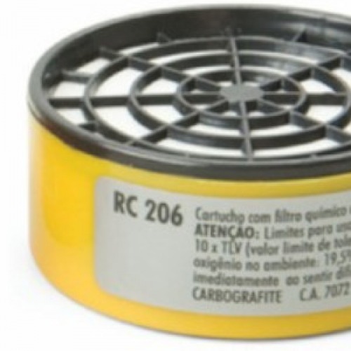 Cartucho para máscara respiratória - RC-206 Cartucho para máscara respiratória - RC-206