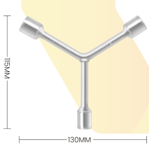 Chave 3 pontas soquetes ninja 10 x 11 x 13mm - BOM-1223