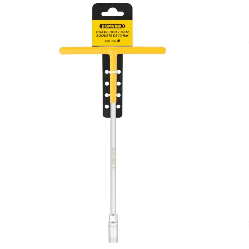Chave canhão 10 mm cabo tipo T - BOM-1264 Chave canhão 10 mm cabo tipo T - BOM-1264