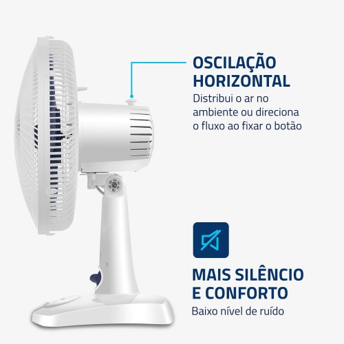 Ventilador de mesa 30 cm 6 ps 3 velocidades Super Power- VSP-30-W  110V