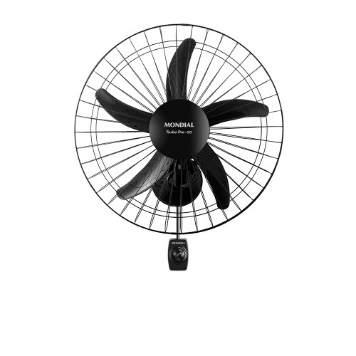 Ventilador de parede 50 cm oscilante preto Turbo Pr� - NVP-PRO-50  220V