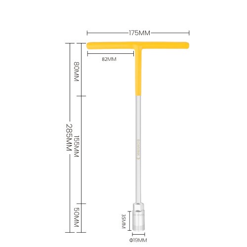 Chave canho cabo tipo T 14 mm - BOM-1268