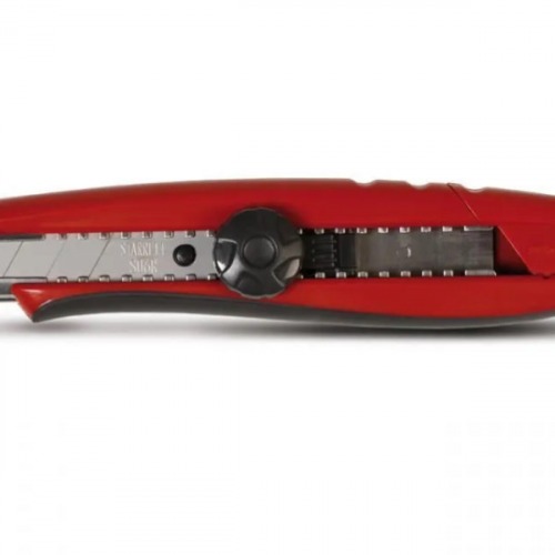 Estilete estreito 9 mm emborrachado trava girat�ria - EXACT