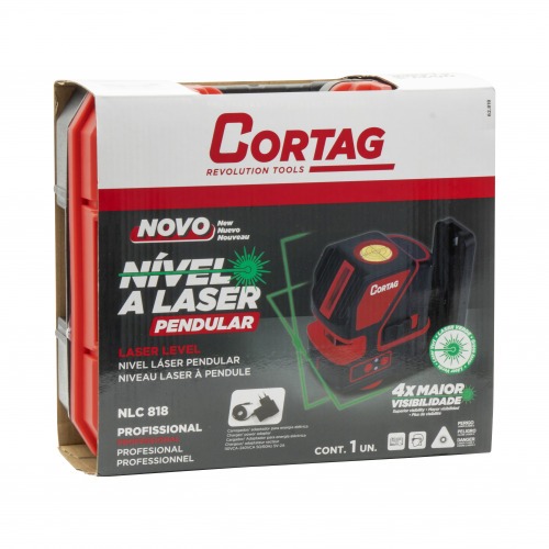 Nvel a laser verde pendular 2 linhas a bateria 20 m com maleta - NLC 818  110V/220V