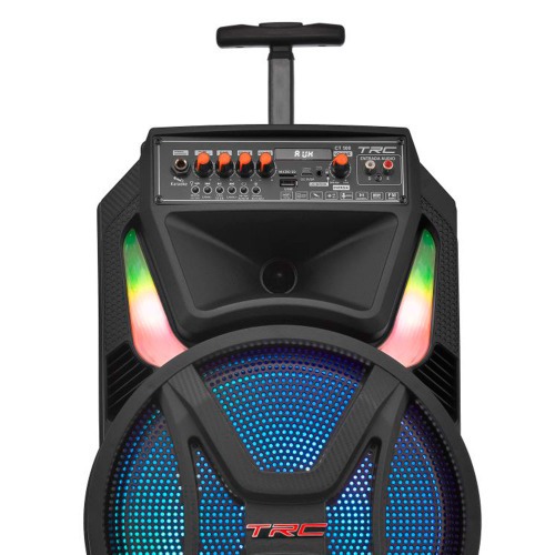 Caixa de som amplificada 500W RMS com Bluetooth TWS Radio FM e Microfone - CT 500   110V/220V