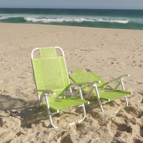 Cadeira de praia dobrvel em 5 posies verde - Copacabana