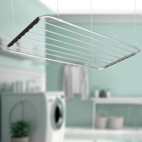 Varal de teto 56 x 16 x 80 cm em alumnio