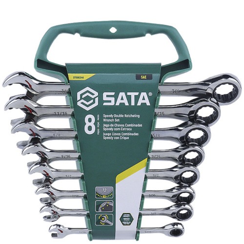 Jogo de chave combinada com catraca 5/16