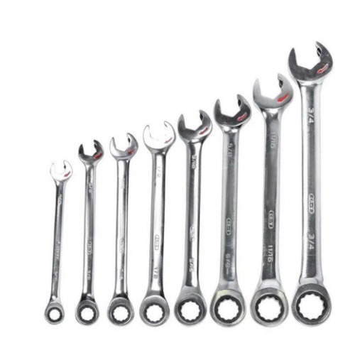 Jogo de chave combinada com catraca 5/16