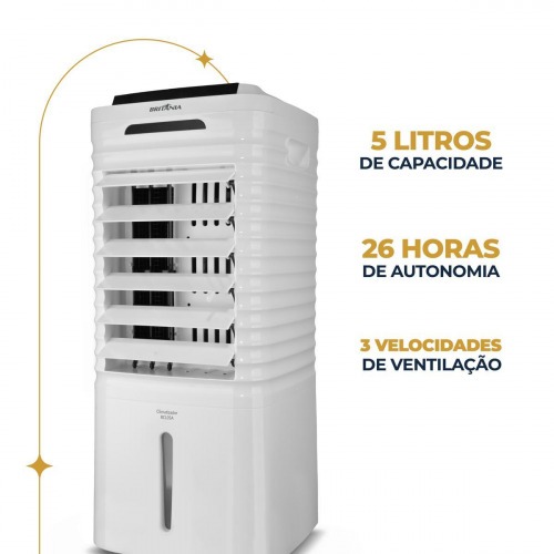 Climatizador de ar portátil 4 em 1 autonomia de 26h com controle remoto - BCL05A 220V Climatizador de ar portátil 4 em 1 autonomia de 26h com controle remoto - BCL05A 220V
