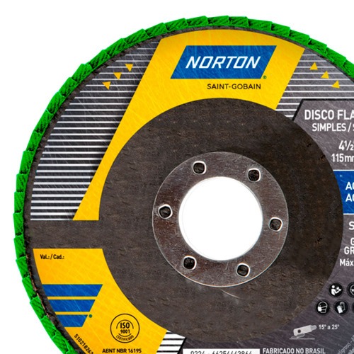 Disco de lixa flap disc cncavo 4.1/2" fibra - Standard