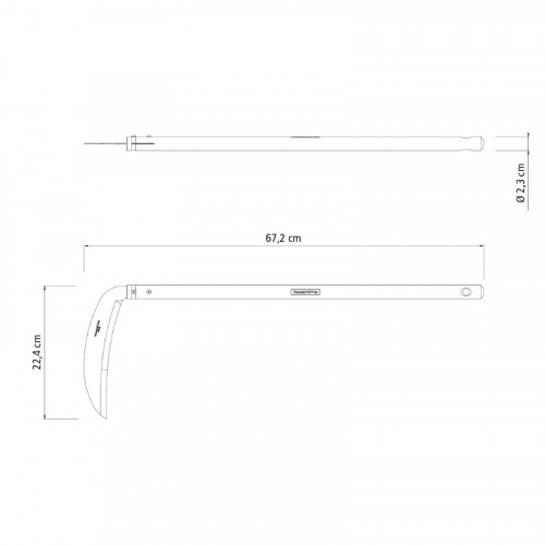 Foicinha para colheita com cabo de madeira de 50 cm Foicinha para colheita com cabo de madeira de 50 cm