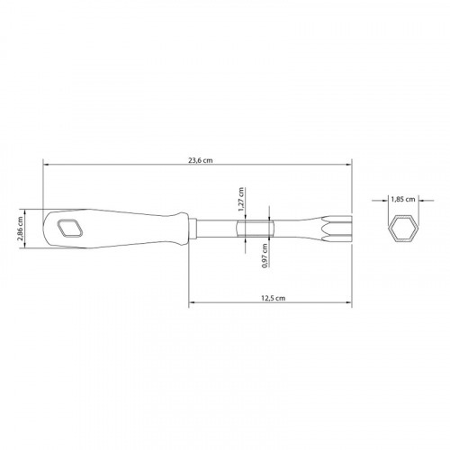Chave canho tubular 13 mm
