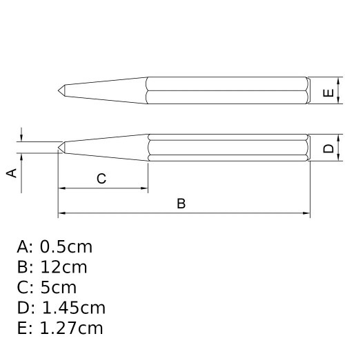Puno de centro 5 mm - 44472105
