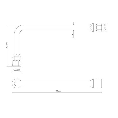 Chave biela 10 mm cromada