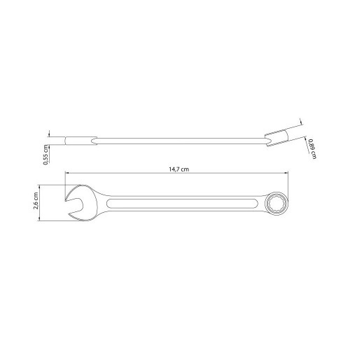Chave combinada de 11 mm em a�o especial 