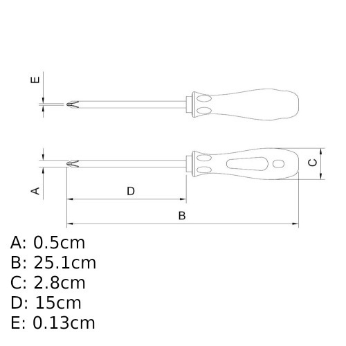 Chave phillips 3/16 x 6 Chave phillips 3/16 x 6