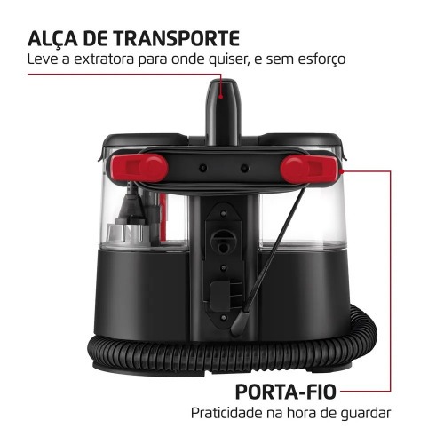 Extratora de carpete e higienizadora portátil 1650 watts Deep Cleaner I - EXP-01-R 220V Extratora de carpete e higienizadora portátil 1650 watts Deep Cleaner I - EXP-01-R 220V